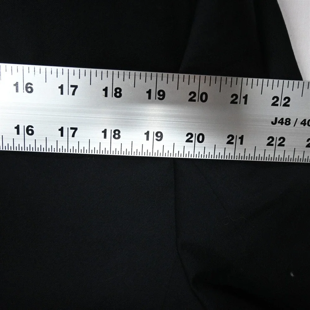 Pronto Uomo 46R Black Superfine 100% Wool Mens Blazer Sport Coat‎ Jacket
